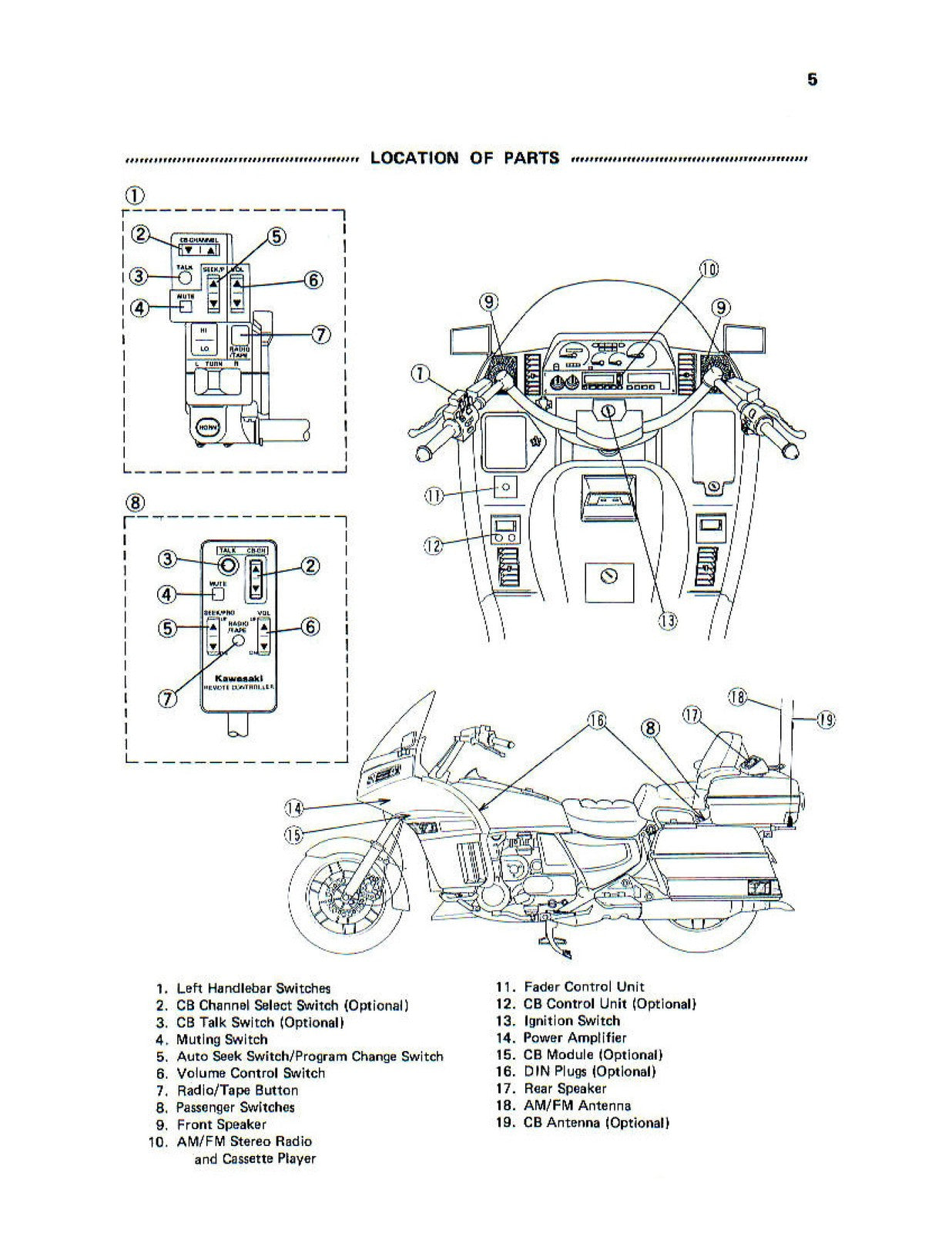 KAWASAKI Voyager XII Audio Systems Operators Manual - WIRE BOUND - TOUGH COVERS