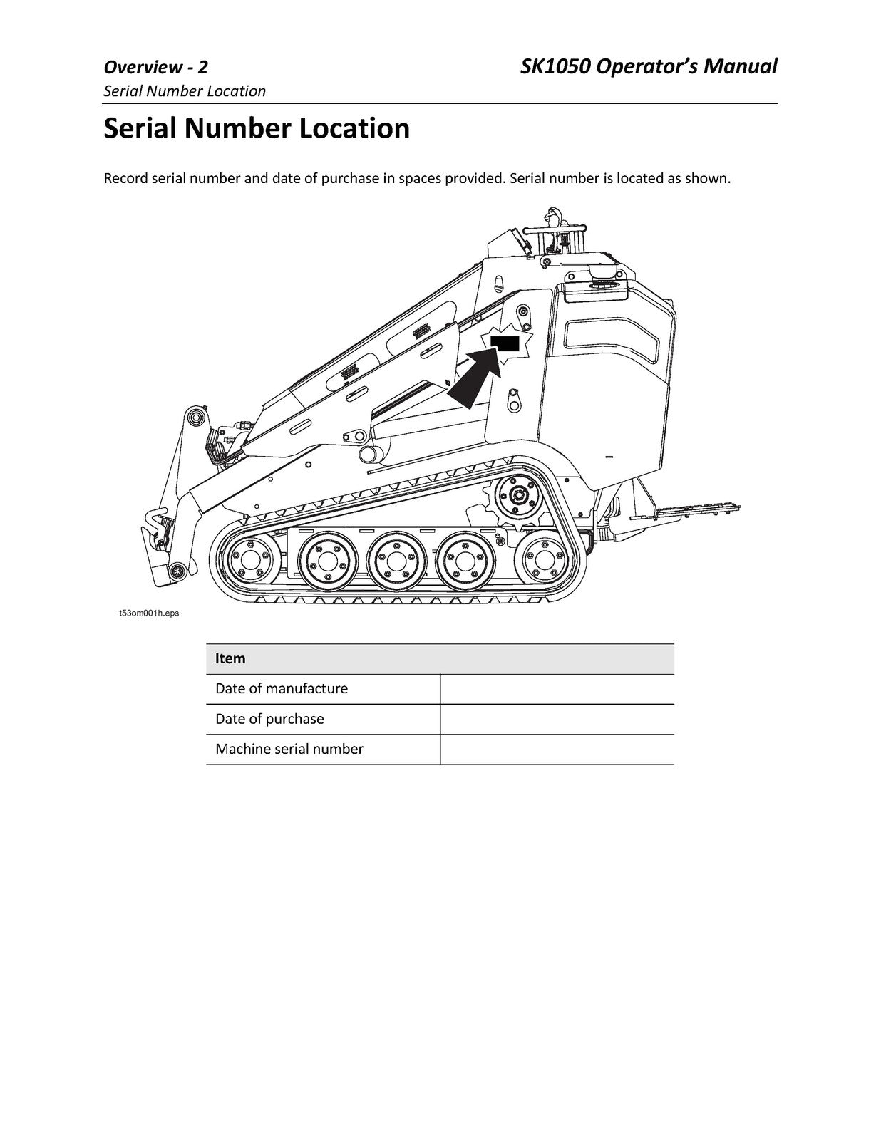 DITCH WITCH SK1050 Mini Skid Steer Operators Manual - WIRE BOUND - TOUGH COVERS