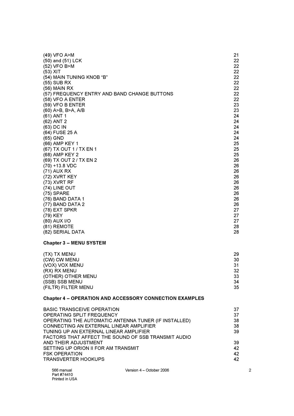 TEN TEC Model 566 Orion II Operators Manual - STEEL WIRE BOUND - TOUGH COVERS