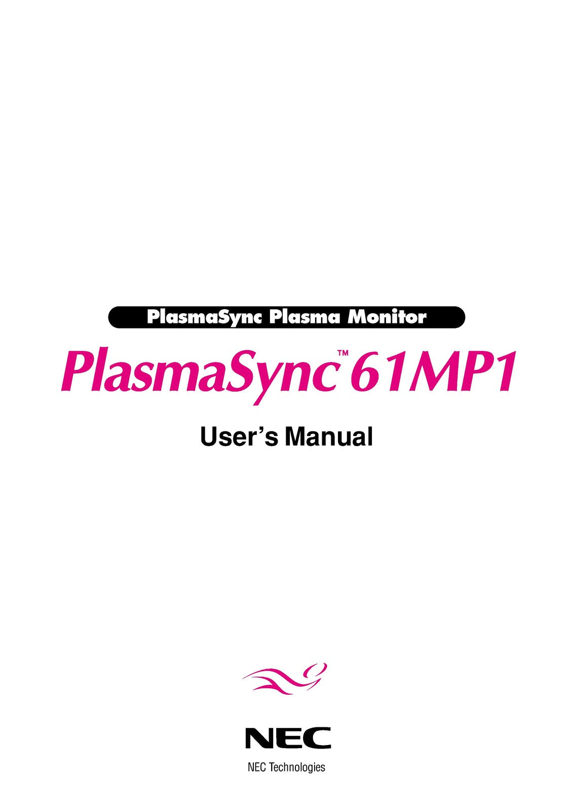 MARANTZ PD6120D Plasma Monitor Service Manual 2001 - BOUND - COVERS - FOLDOUTS