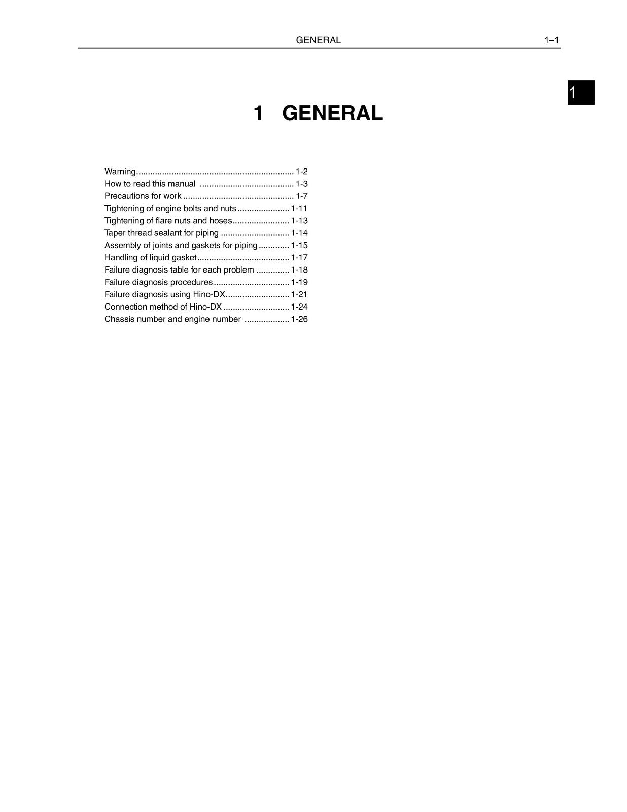 HINO J08E-TM Diesel Engine Workshop Manual 2005 - WIRE BOUND - TOUGH COVERS