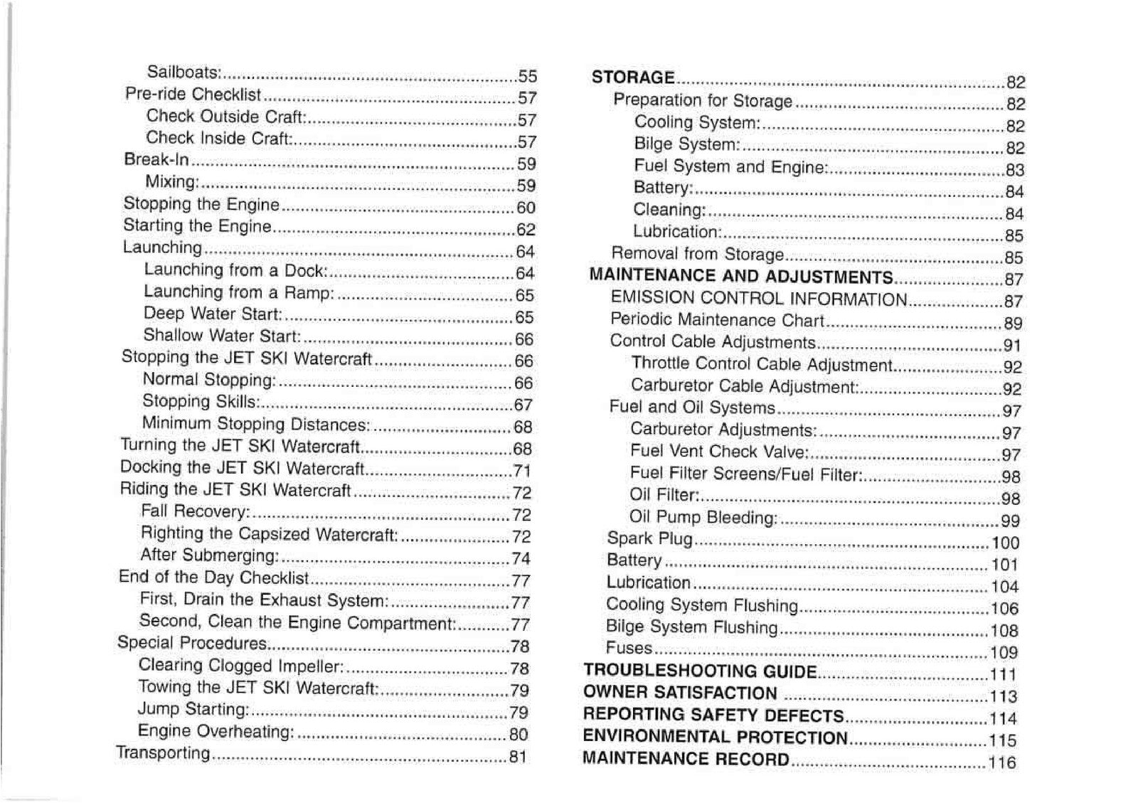KAWASAKI Jet Ski 1200 STX-R Watercraft Owners Manual - WIRE BOUND - TOUGH COVERS