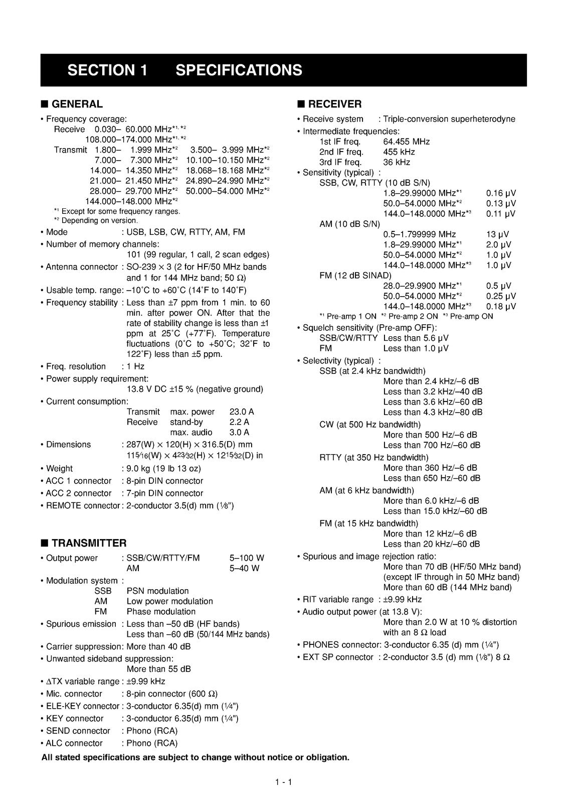 ICOM IC-7400 HF VHF Transceiver Service Manual - BOUND - COVERS - XL FOLDOUTS