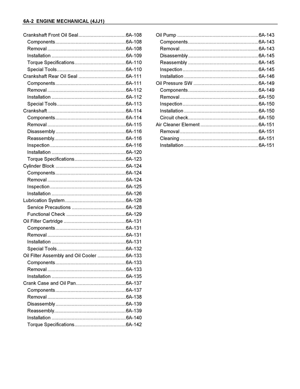 ISUZU D-MAX 2011 4JJ1 Diesel Engine Workshop Service Manual - WIRE BOUND