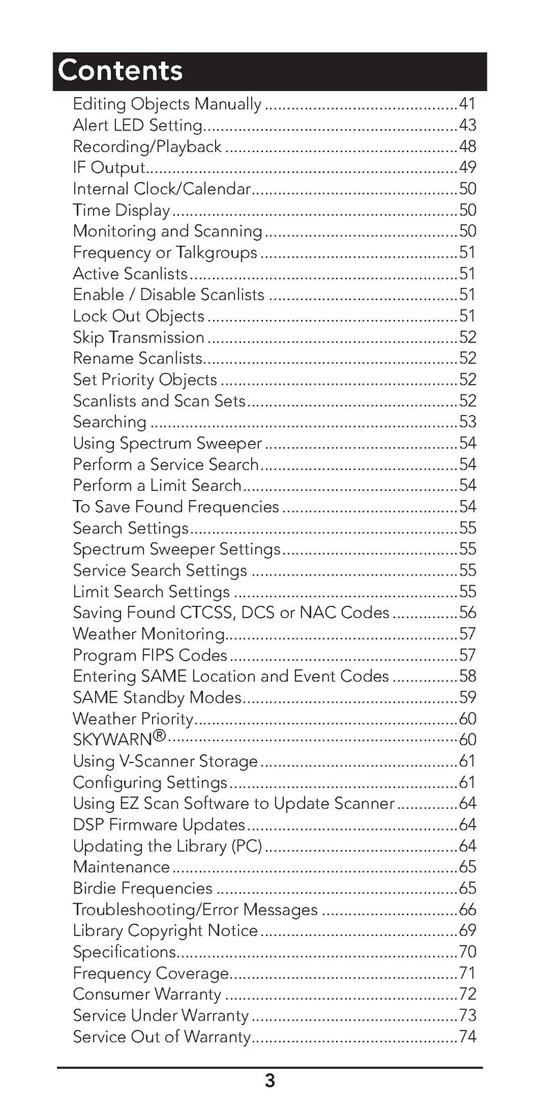 WHISTLER TRX-2 Digital Scanner User Guide Manual - WIRE BOUND - TOUGH COVERS