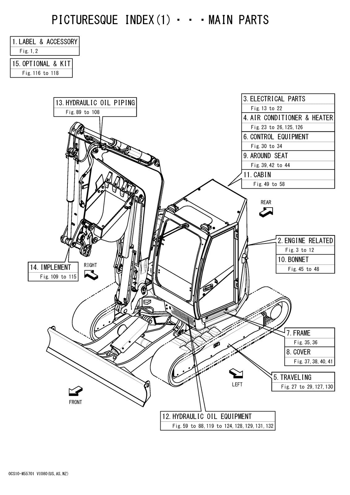 YANMAR ViO80 Excavator Parts Catalog Manual 2022 - WIRE BOUND - TOUGH COVERS