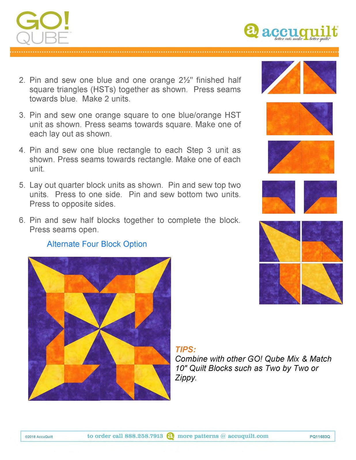 ACCUQUILT Go Qube 10" Angles - STEEL WIRE BOUND - PROTECTIVE COVERS