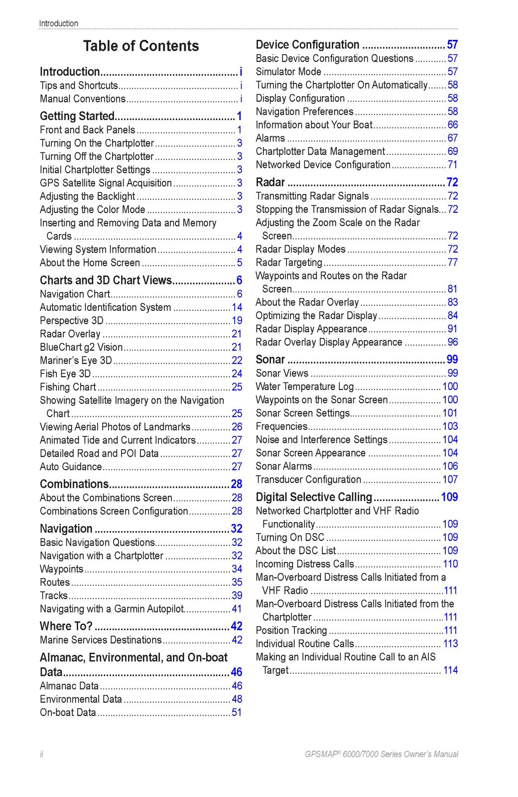 GARMIN GPSMAP 6000 7000 Series Owners Manual - STEEL WIRE BOUND - TOUGH COVERS