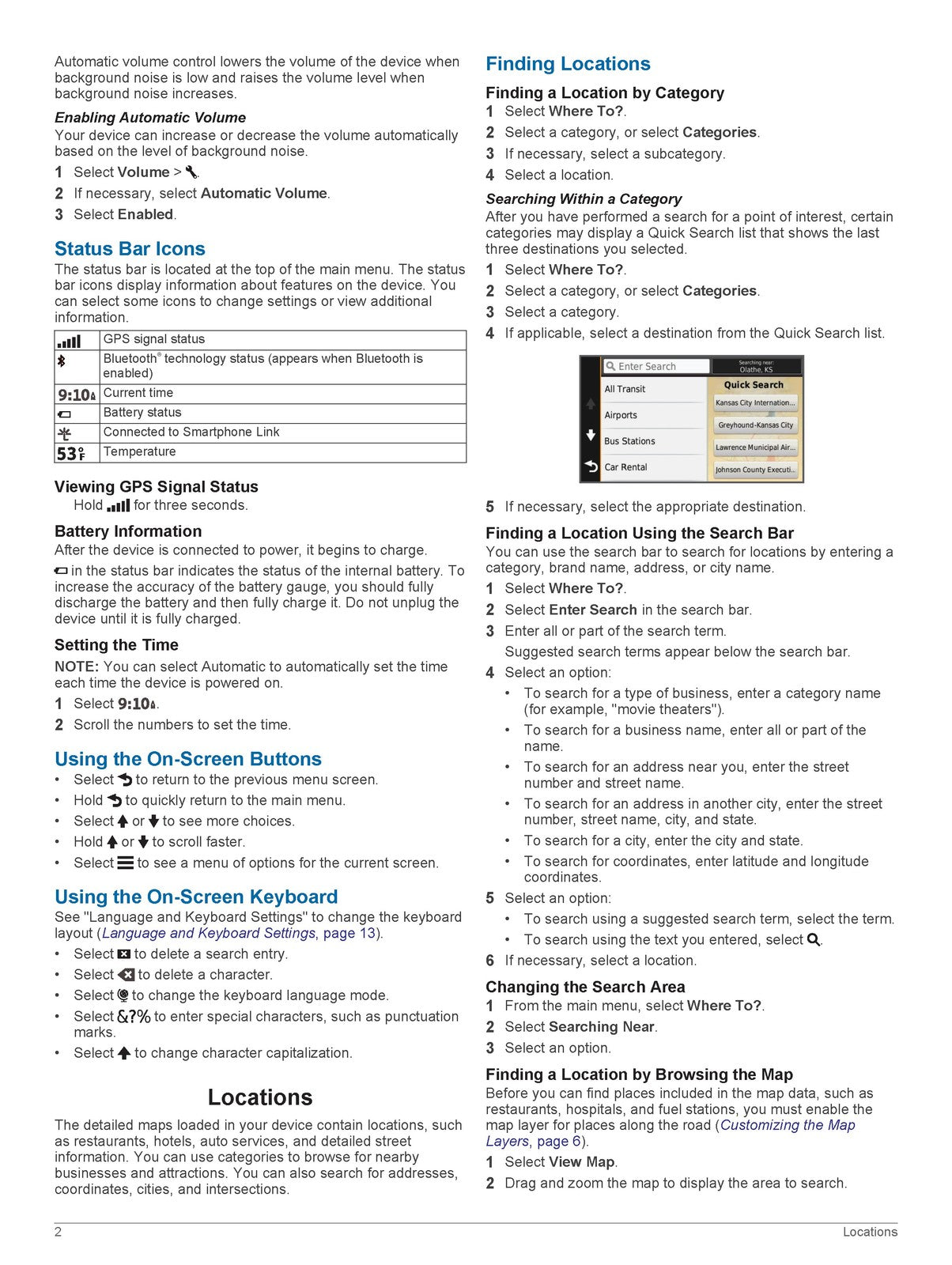 GARMIN Nuvi 2407 2408 2507 2508 Series Owners Manual 2013 - WIRE BOUND - COVERS