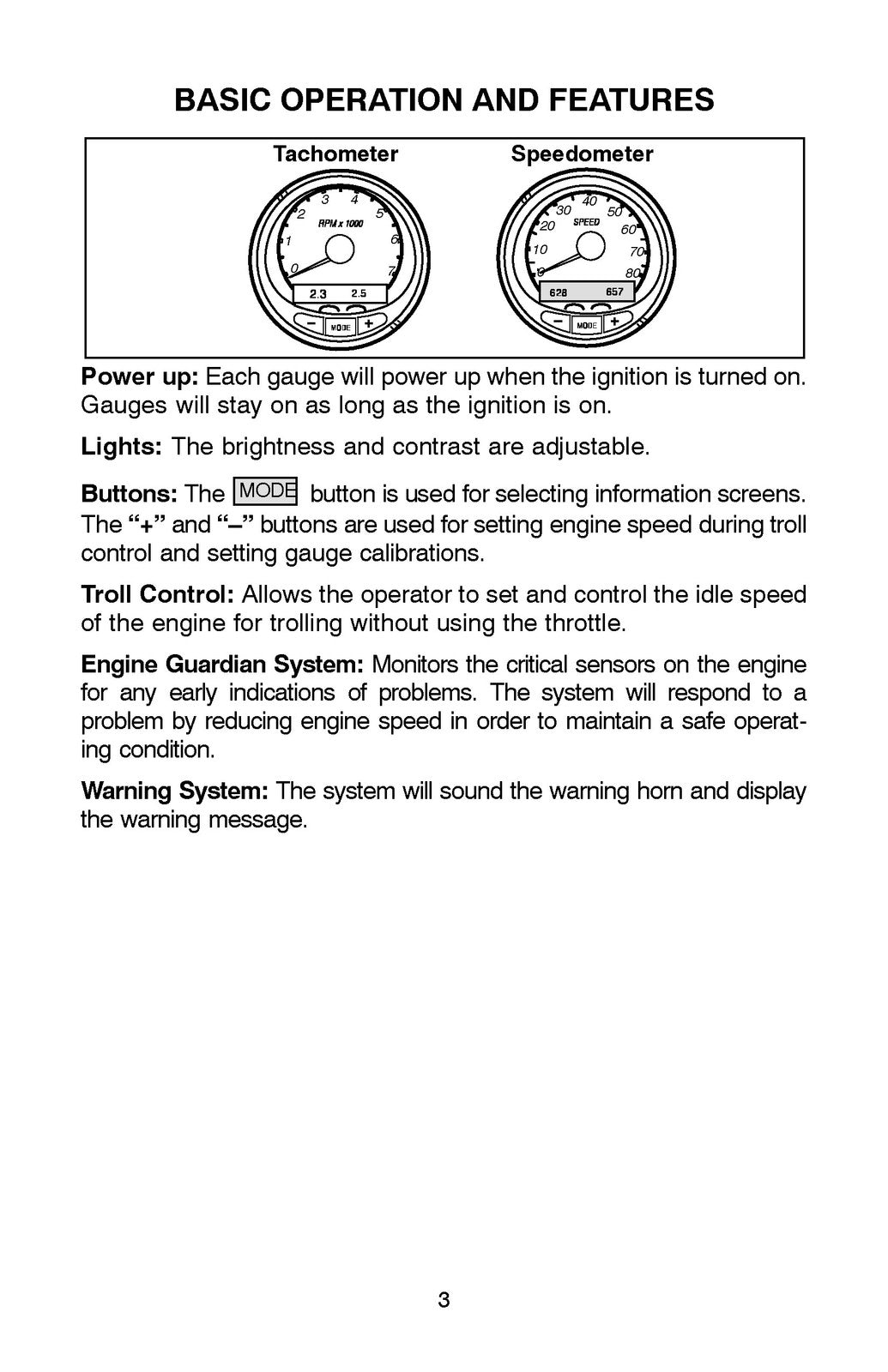 MERCURY SmartCraft Speedometer Tachometer Operation Manual 2004 - WIRE BOUND