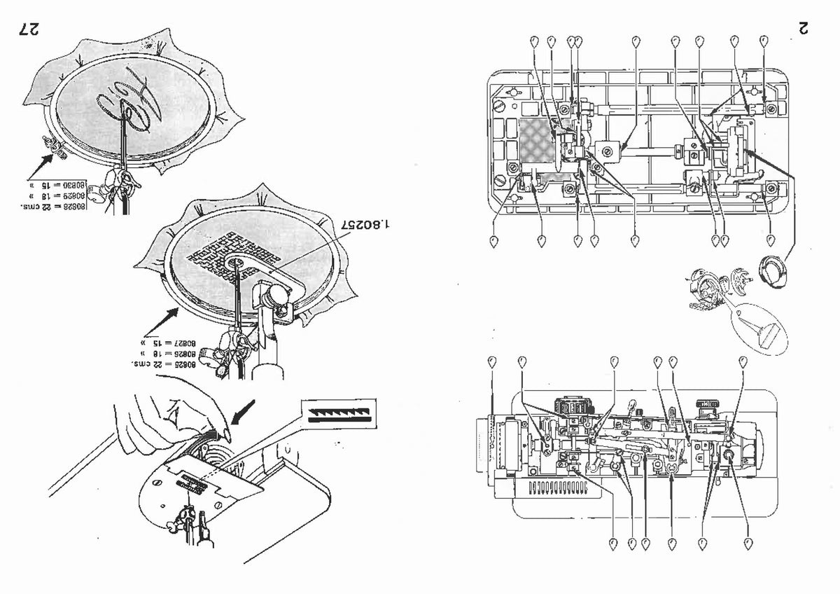 ALFA 1120 1129 1140 Sewing Machine Instruction Manual - WIRE BOUND - COVERS
