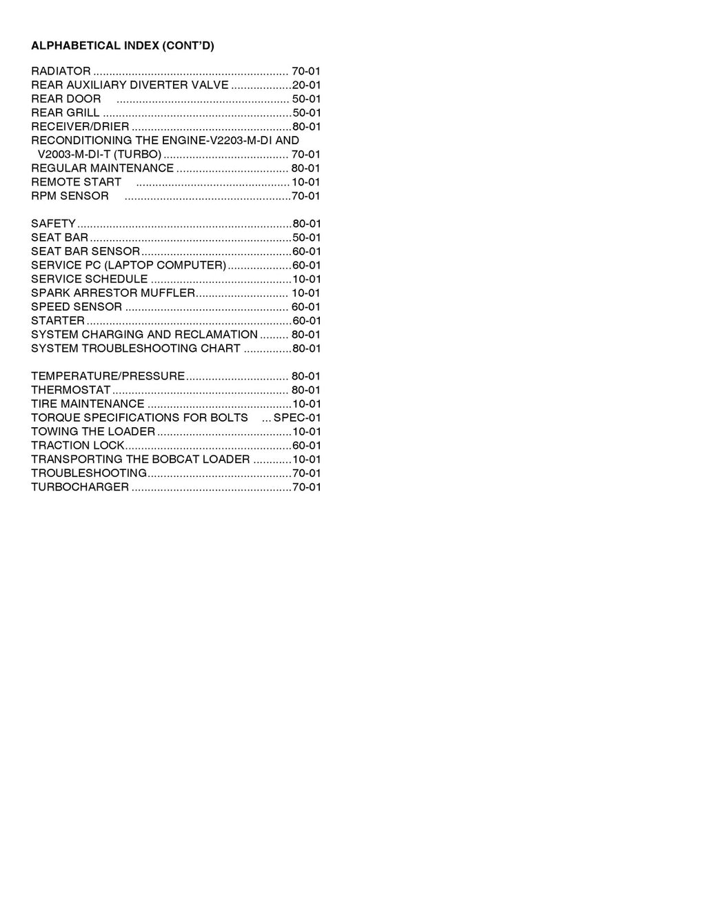 BOBCAT S175 S185 TURBO Service Repair Manual sn 525011001 and Up, FOLDOUTS