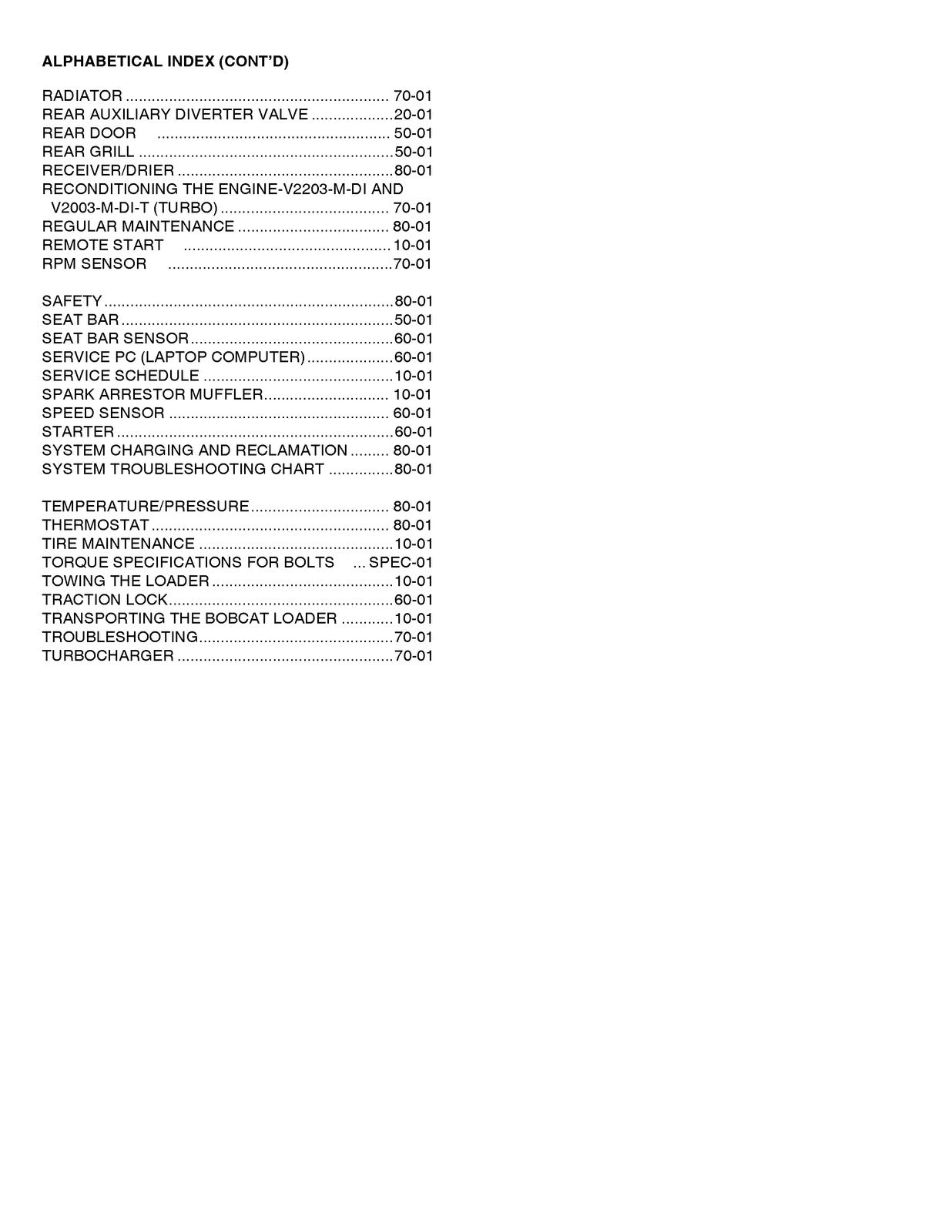 BOBCAT S175 S185 TURBO Service Repair Manual sn 525011001 and Up, FOLDOUTS
