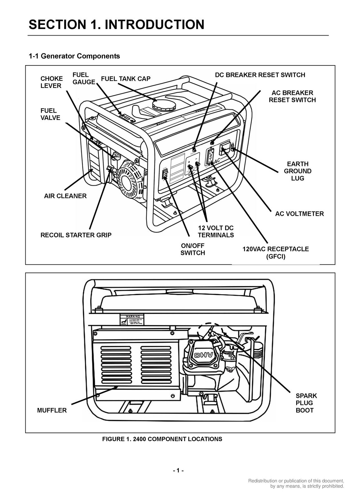 ONAN HomeSite Power 2400 3500 Generator Service Manual 2006 - WIRE BOUND
