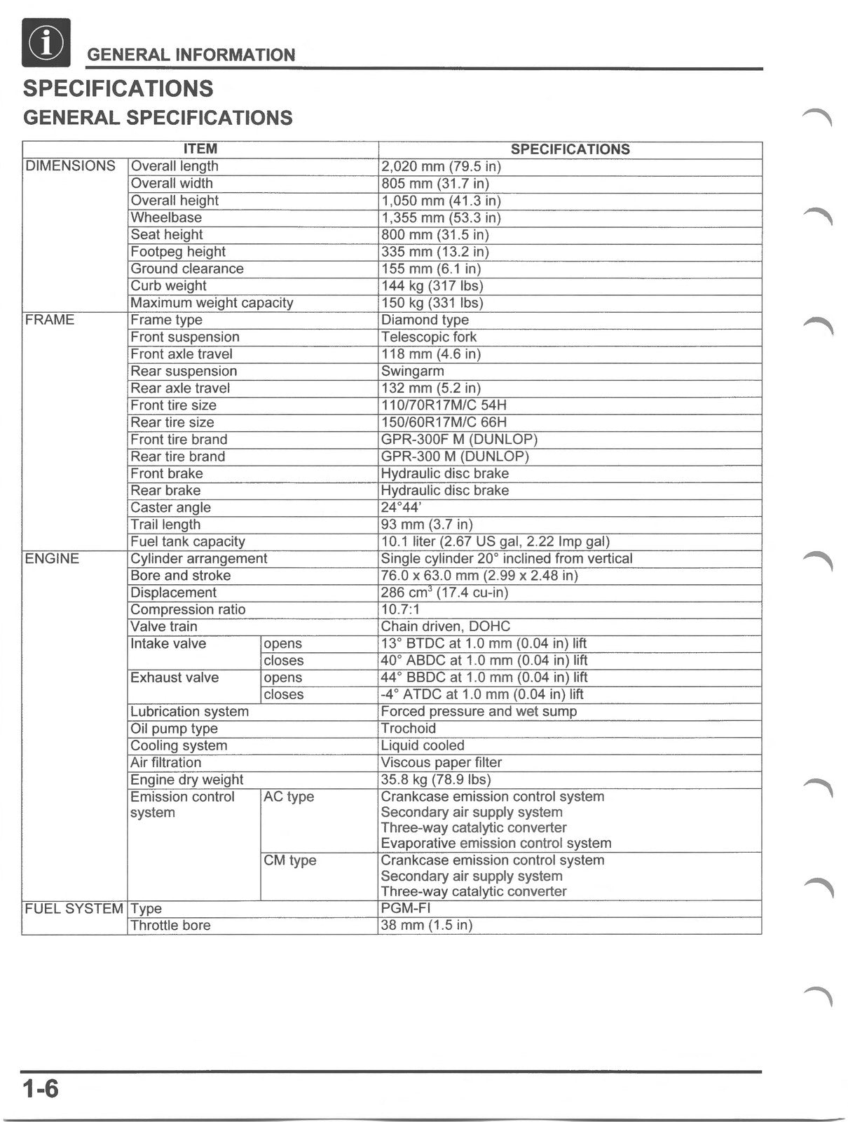 HONDA CB300R Service Manual 2023-2025 - BOUND - COVERS - XL FOLDOUT PAGES