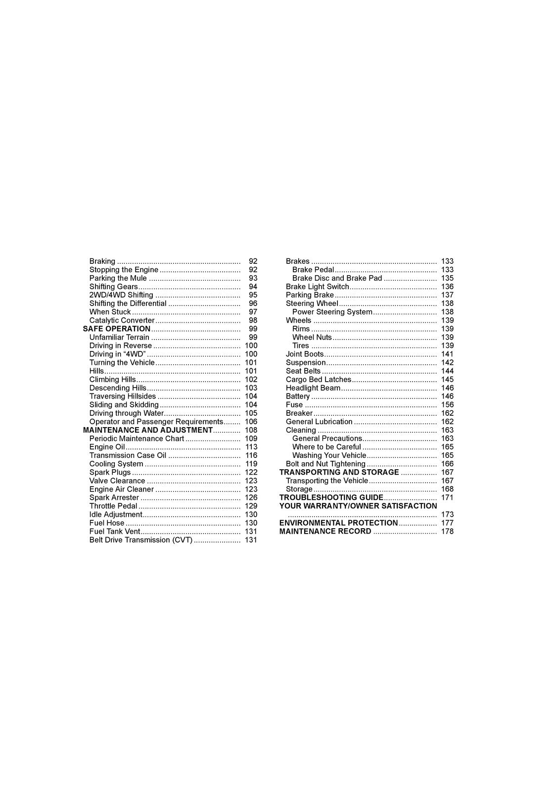 KAWASAKI Mule Pro-FXT Ranch Edition Utility Vehicle Owners Manual 2017 - BOUND