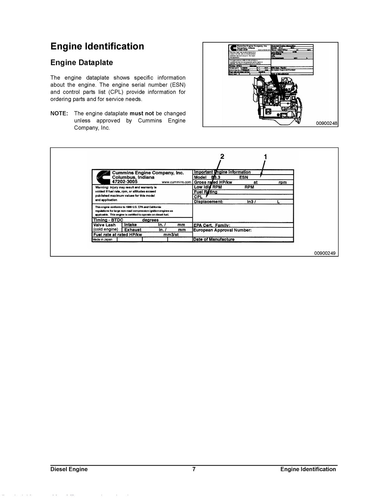 CUMMINS B3-3 Diesel Engine Service Manual - STEEL WIRE BOUND - PROTECTIVE COVERS