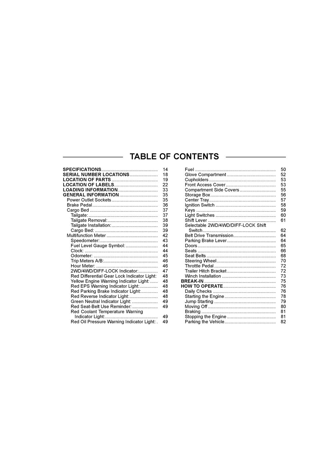 KAWASAKI Teryx Camo Utility Vehicle Owners Manual 2019 - WIRE BOUND - COVERS