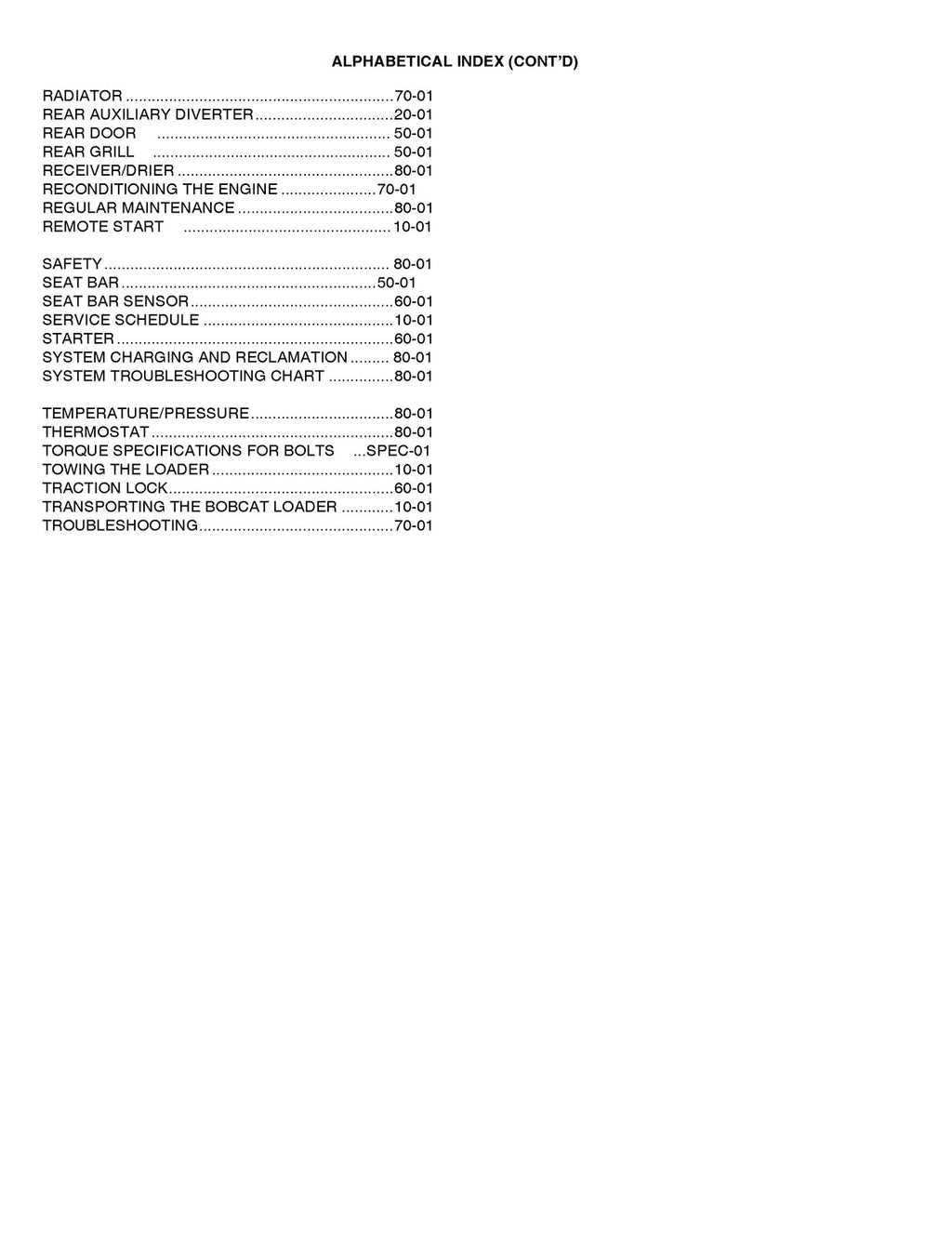 BOBCAT T250 Turbo High Flow SERVICE MANUAL SN 523111001 SN 523011001 and Up