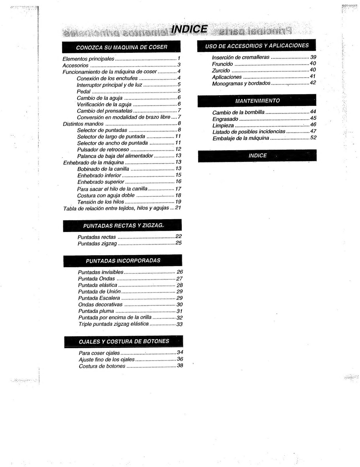 BABY LOCK BL1556 Sewing Machine Instruction Reference Guide - WIRE BOUND