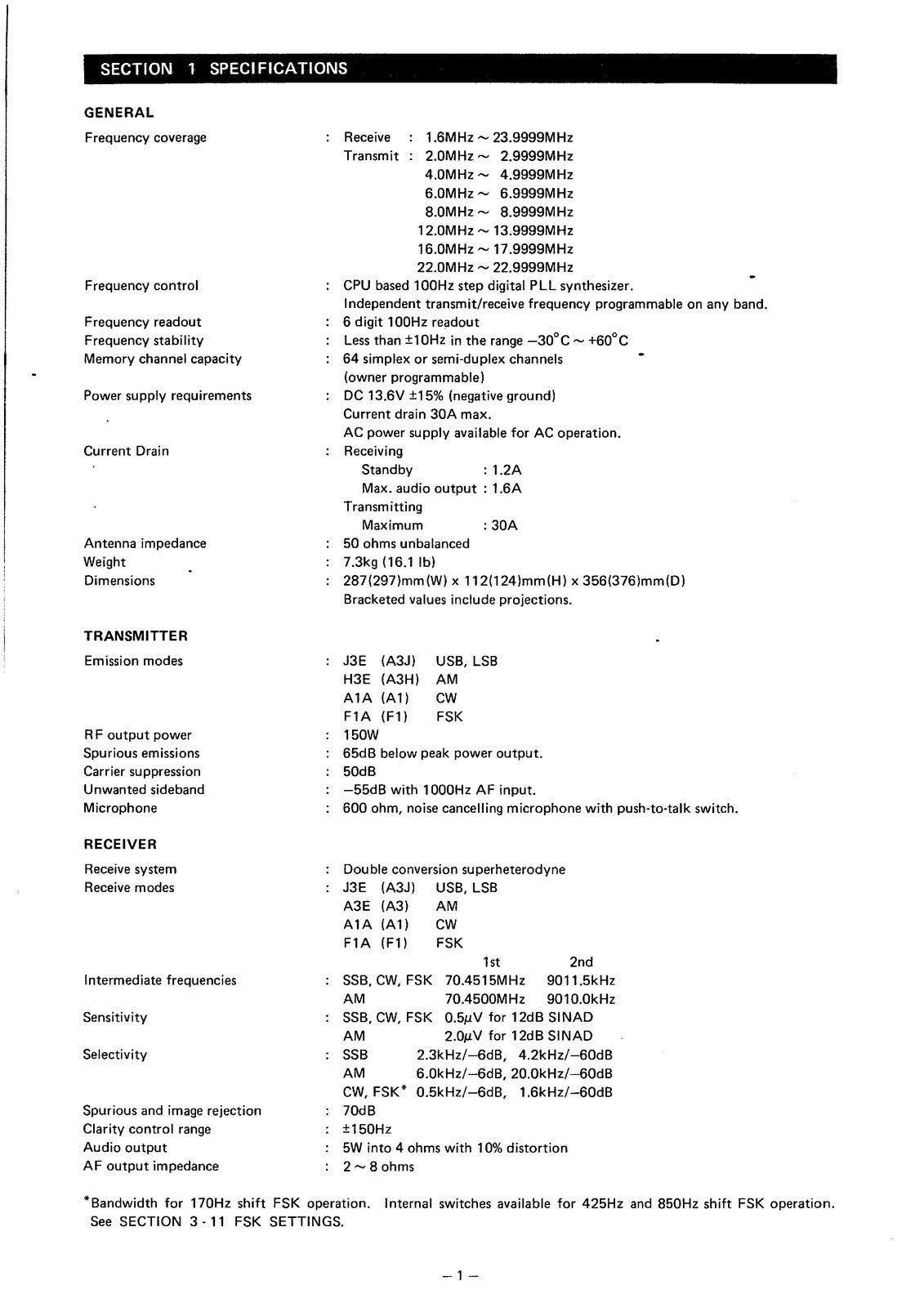ICOM IC-M700TY Tranceiver Instruction Manual - STEEL WIRE BOUND - TOUGH COVERS