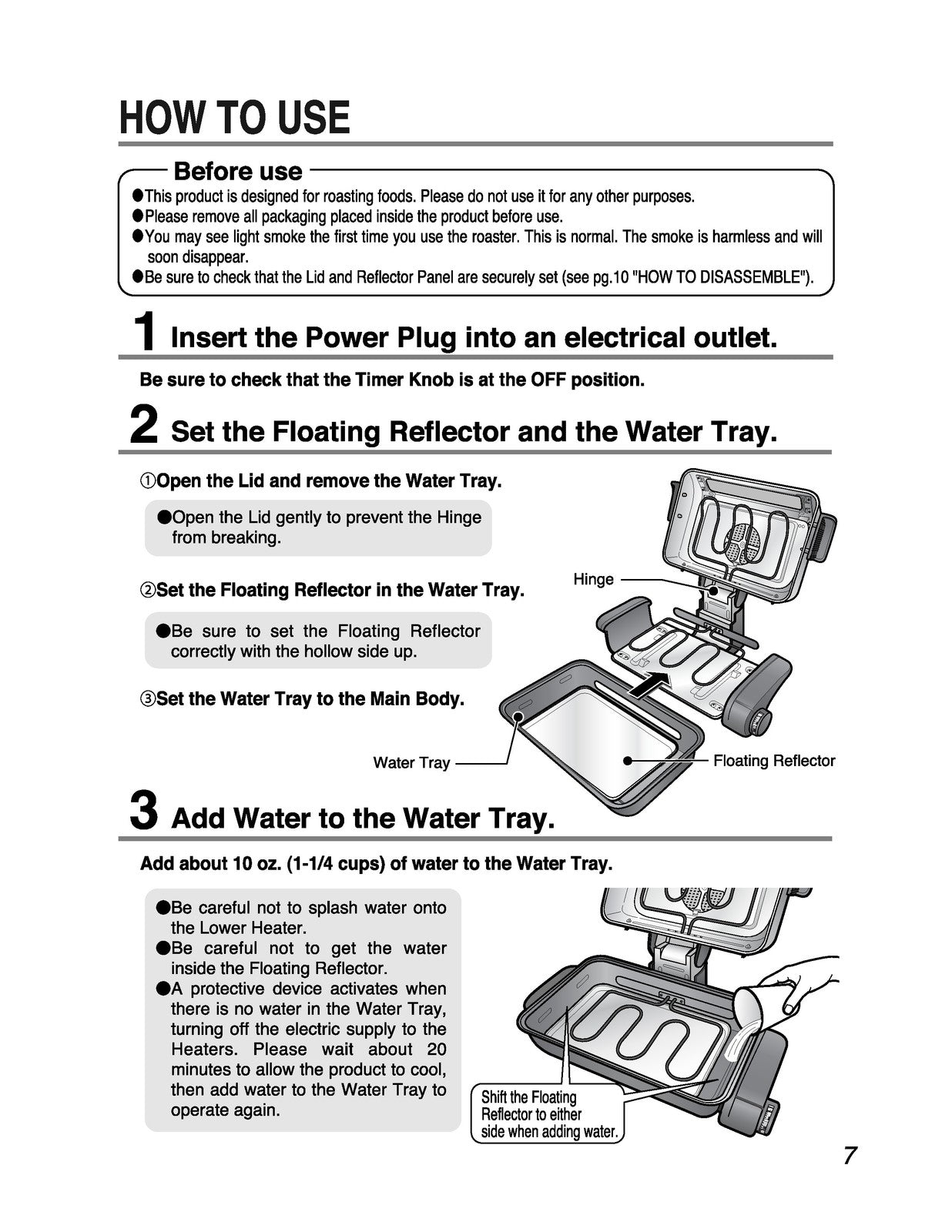 ZOJIRUSHI EF-VSC40 Gourmet Roaster Operating Instructions Manual - WIRE BOUND