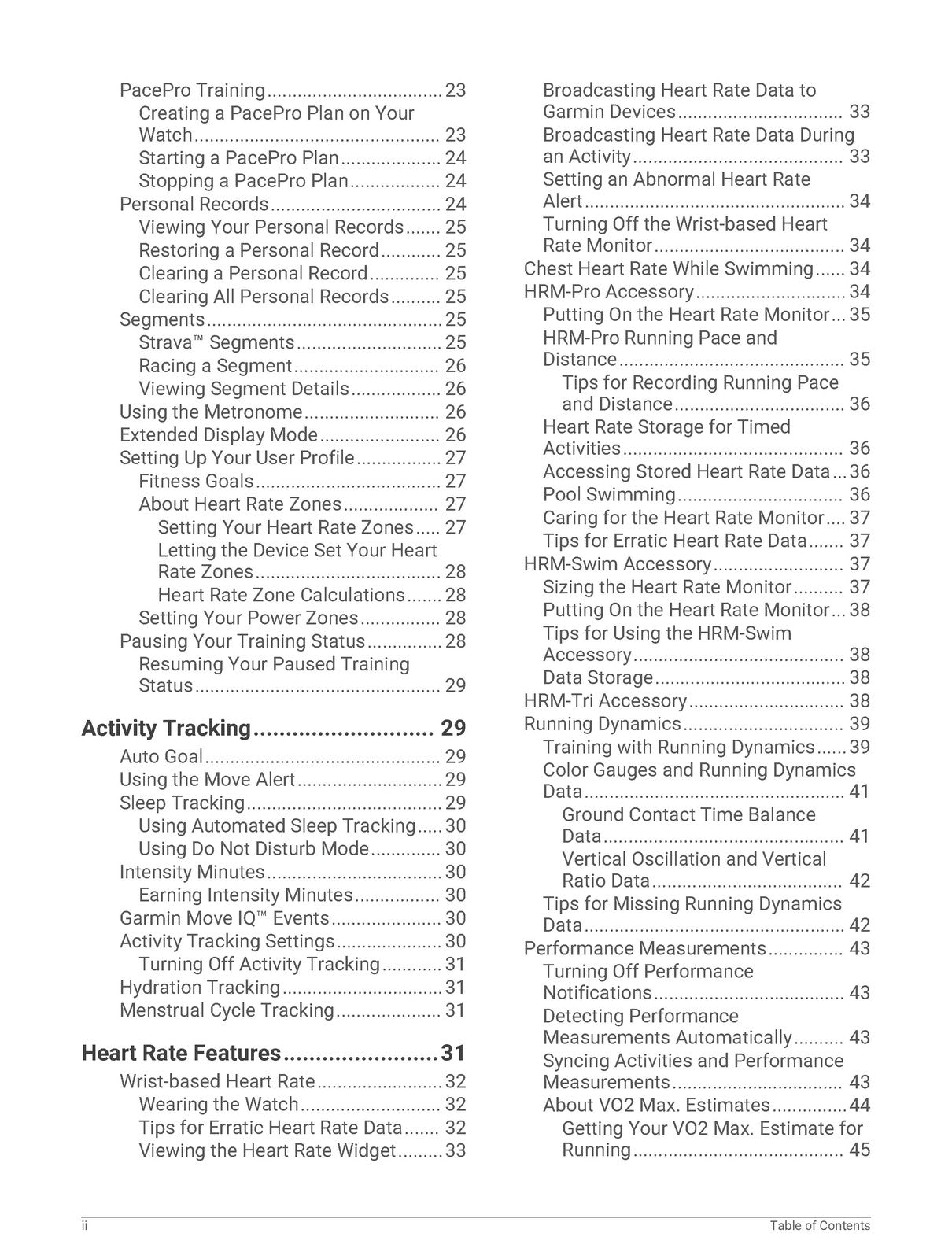 GARMIN Forerunner 945 Owners Manual 2019 - STEEL WIRE BOUND - PROTECTIVE COVERS