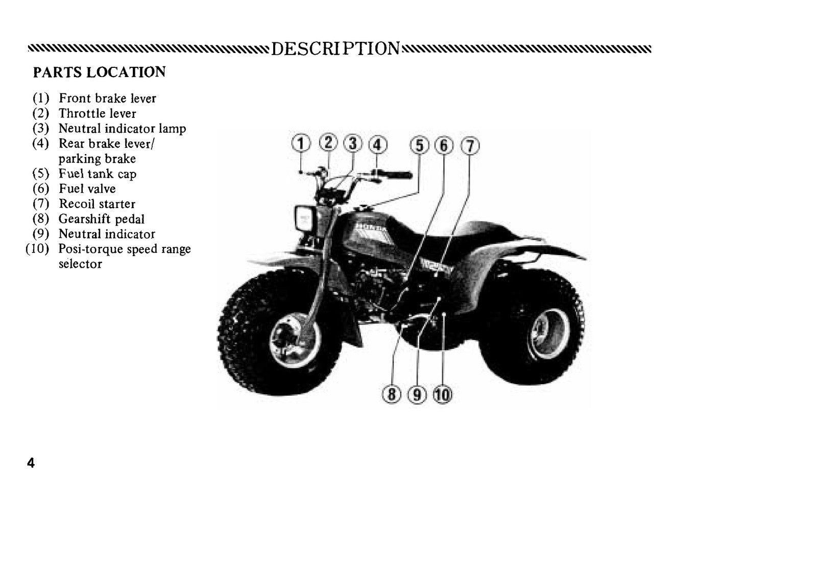 HONDA ATC125M Three-Wheeler Owners Manual 1985 - STEEL WIRE BOUND - TOUGH COVERS