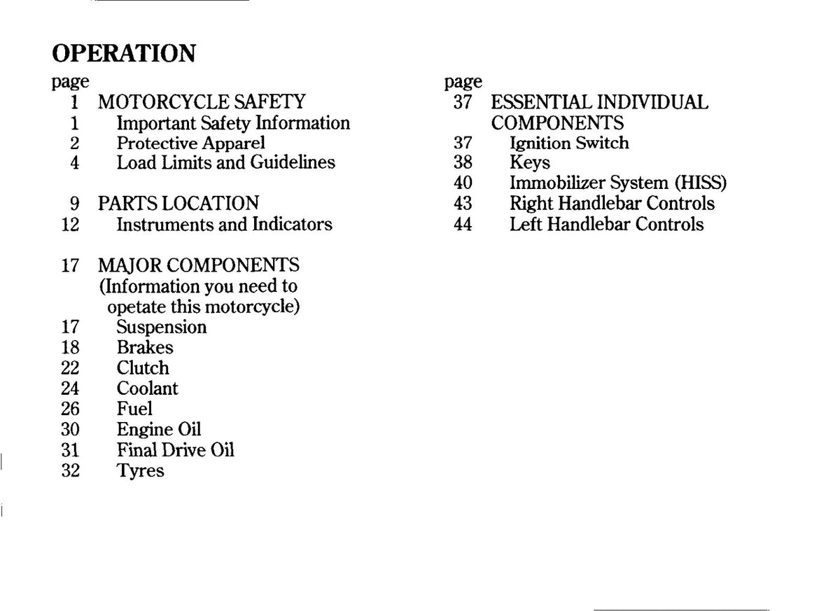 HONDA VT750C Owners Manual 2003 - BOUND - COVERS - XL FOLDOUT PAGES