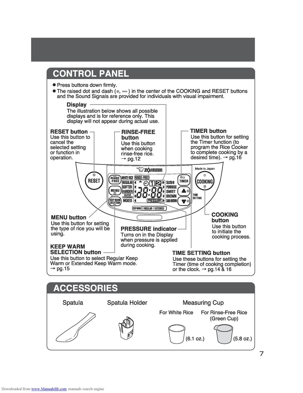 ZOJIRUSHI NP-HTC10 18 Induction Heating Operating Instructions Manual - BOUND