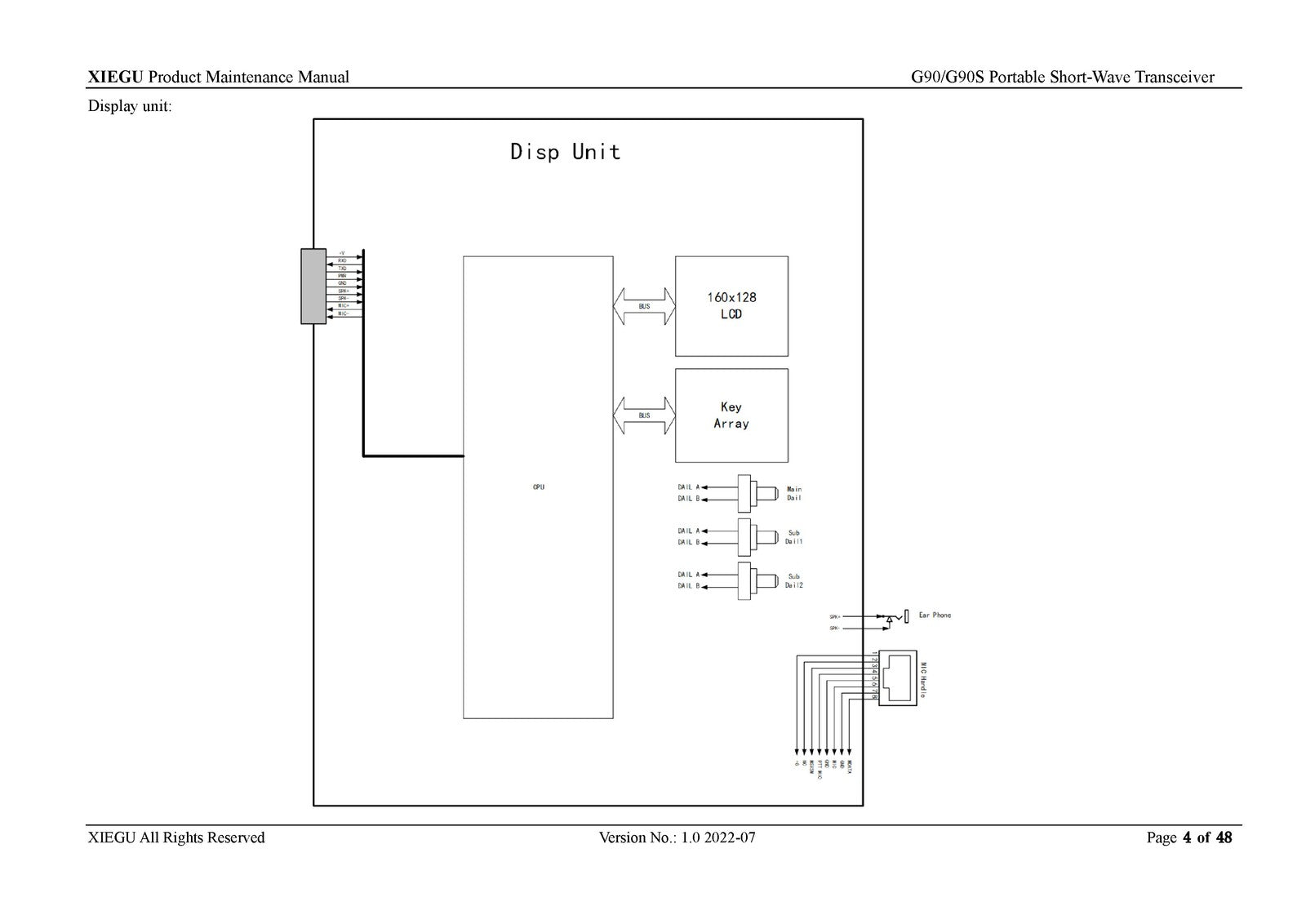 XIEGU G90 G90S Short-Wave Transceiver Maintenance Manual 2022 - WIRE BOUND