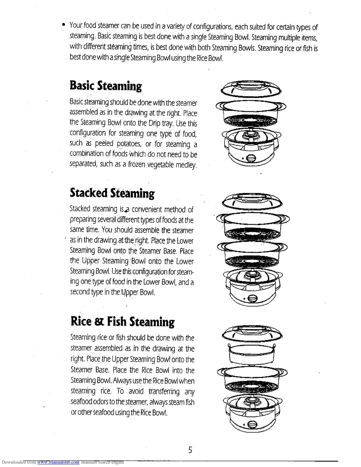 ZOJIRUSHI EJ-PC50 Food Steamer Operating Instructions And Recipe Manual - BOUND