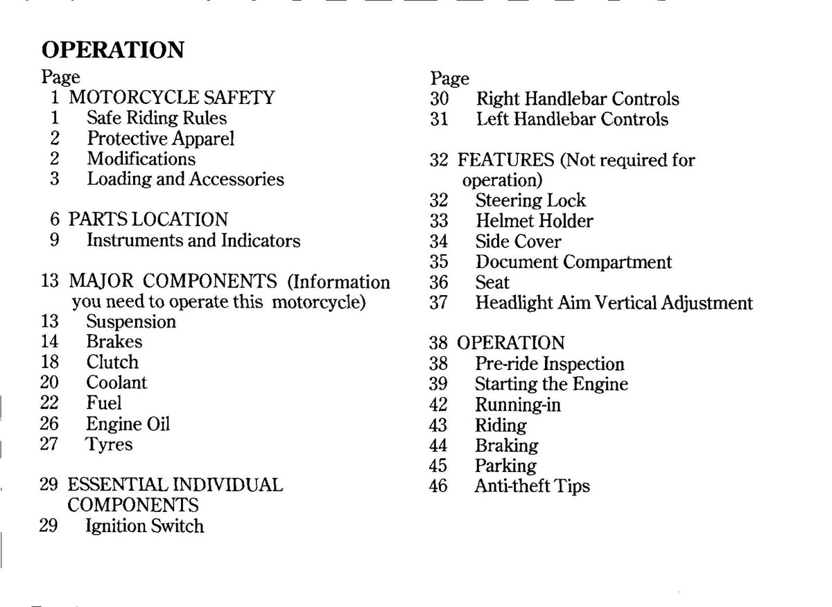 HONDA VT750DC Owners Manual 2000 - BOUND - COVERS - XL FOLDOUT PAGES