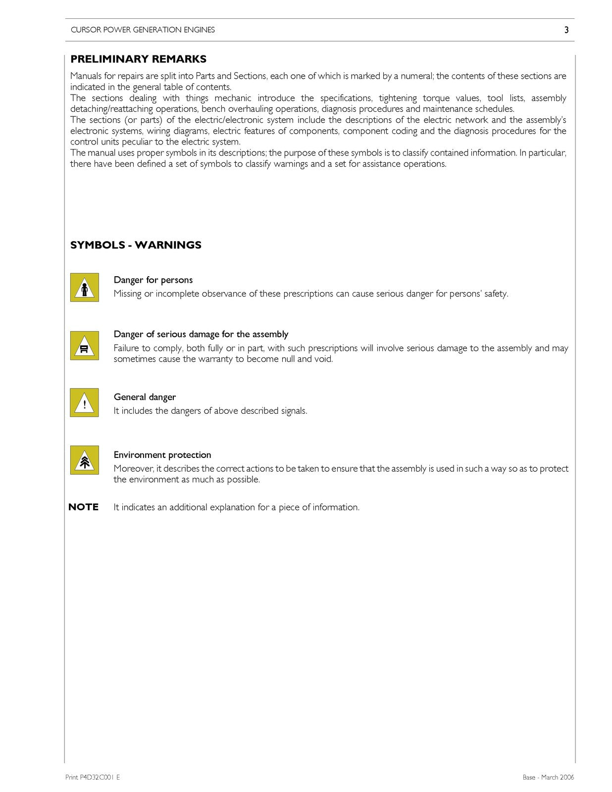 IVECO Cursor 78 Cursor 13 Tier 2 Technical And Repair Manual 2006 - WIRE BOUND