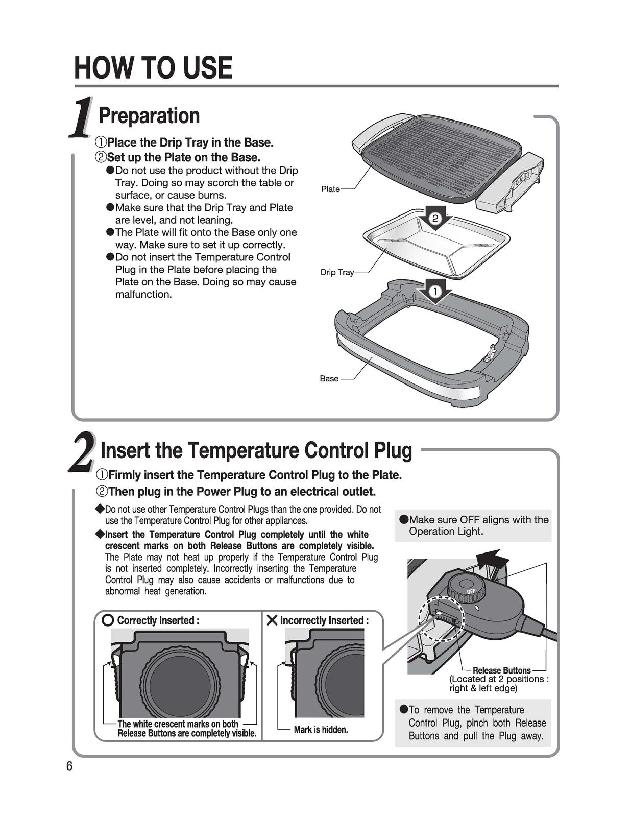 ZOJIRUSHI EB-DLC10 Indoor Electric Grill Operating Instructions Manual - BOUND