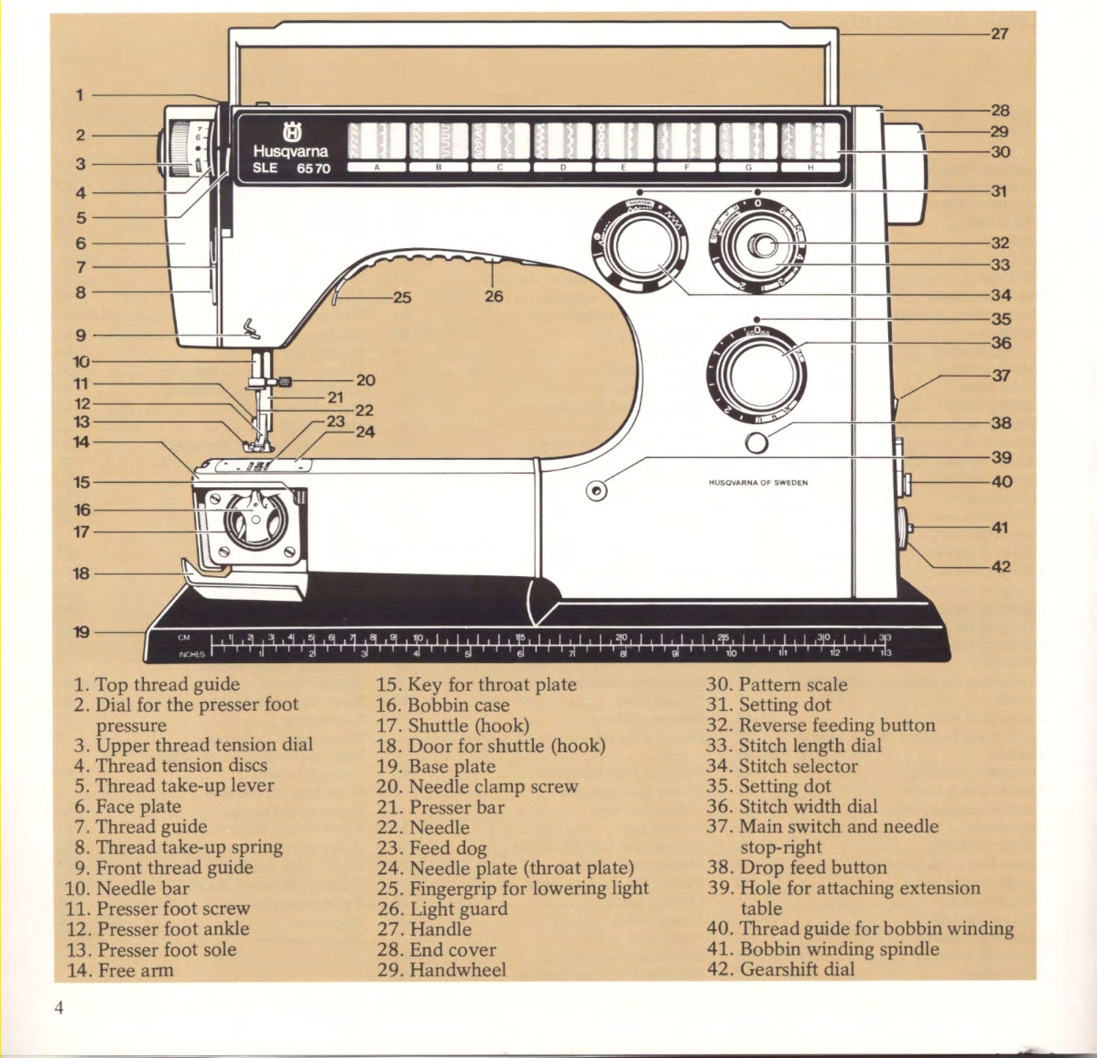HUSQVARNA VIKING SLE 6570 Sewing Machine Operating Manual - WIRE BOUND - COVERS