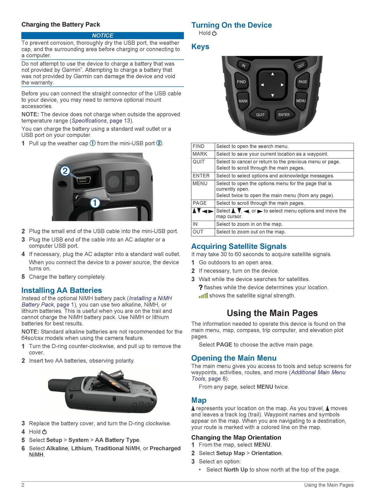 GARMIN GPSMAP 64 Series 64X Series Owners Manual - WIRE BOUND - TOUGH COVERS
