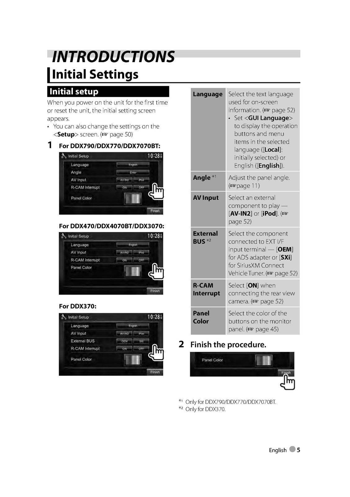 KENWOOD DDX790 770 7070BT 470 4070BT 370 3070 Monitor Instruction Manual - BOUND