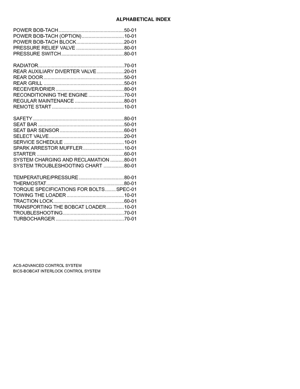 BOBCAT T190 G SERIES TURBO HIGH FLOW SERVICE MANUAL - BOUND - COVERS - FOLDOUTS