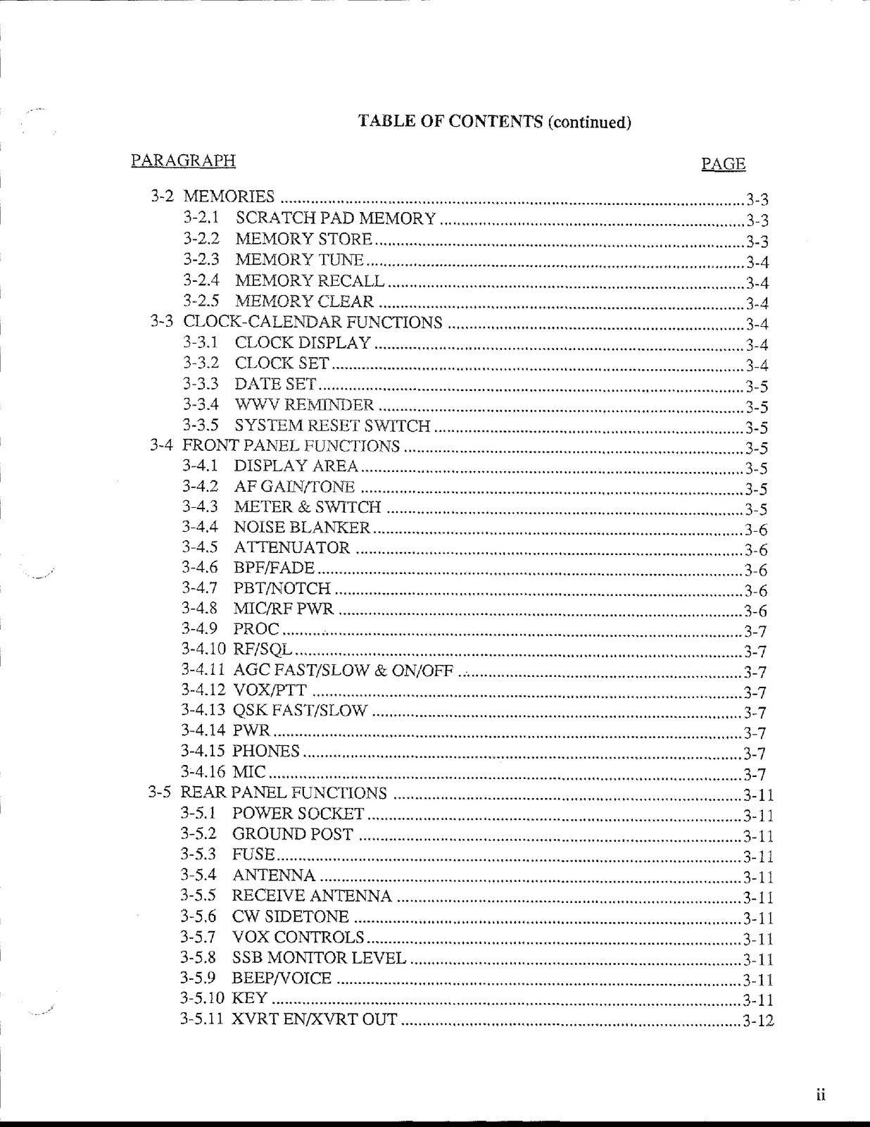 TEN TEC Omni V HF Transceiver Model 562 Operators Manual - WIRE BOUND - COVERS