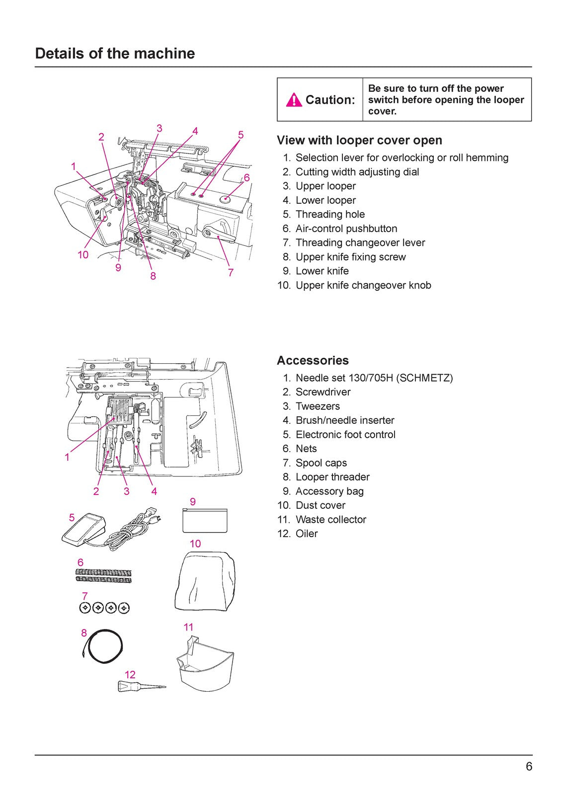 JUKI MO-2000QVP 2-Needle Overlock Sewing Machine Instruction Manual - WIRE BOUND