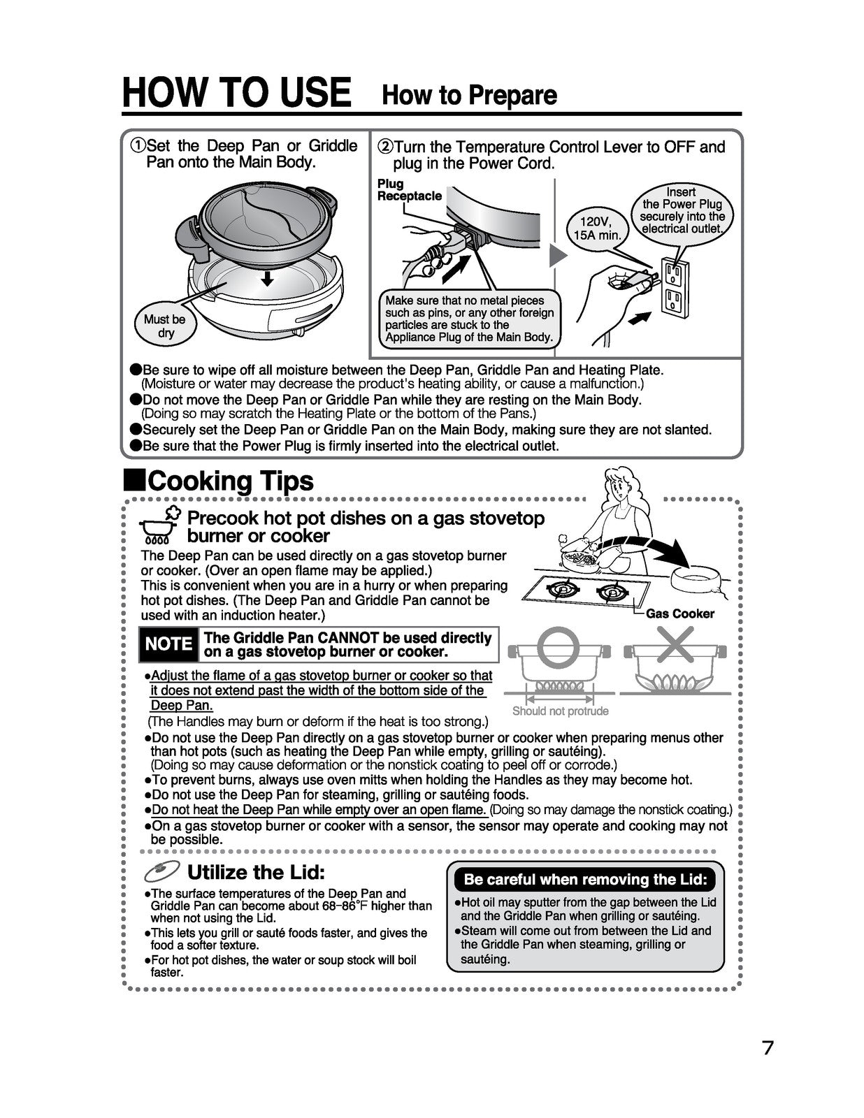 ZOJIRUSHI EP-PFC20 Gourmet dExpert Electric Operating Instructions Manual
