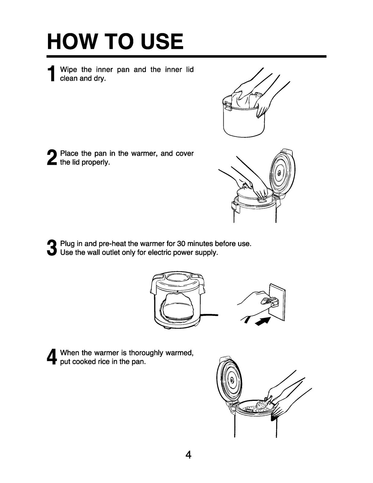 ZOJIRUSHI THA-603 603S 803 803S Electric Rice Operating Instructions Manual