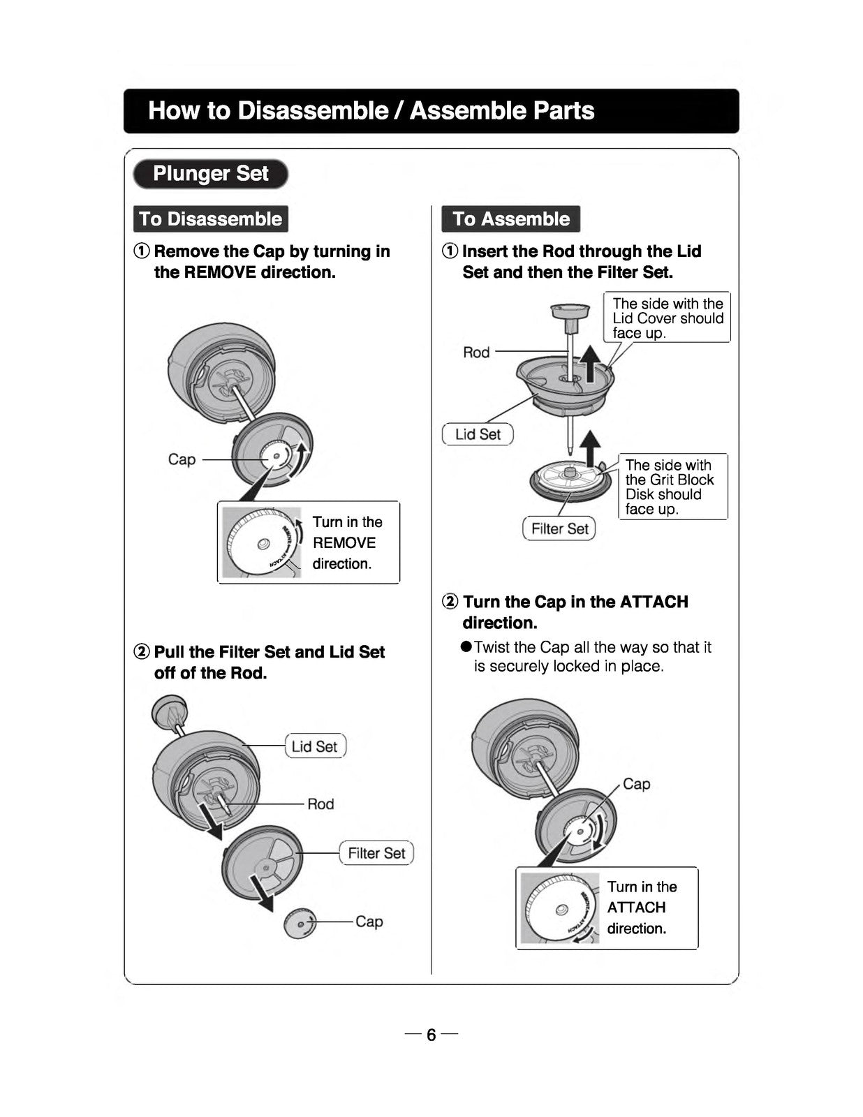 ZOJIRUSHI SK-XAE10 Fresh Brew Vacuum Insulated Stainless Instruction Manual