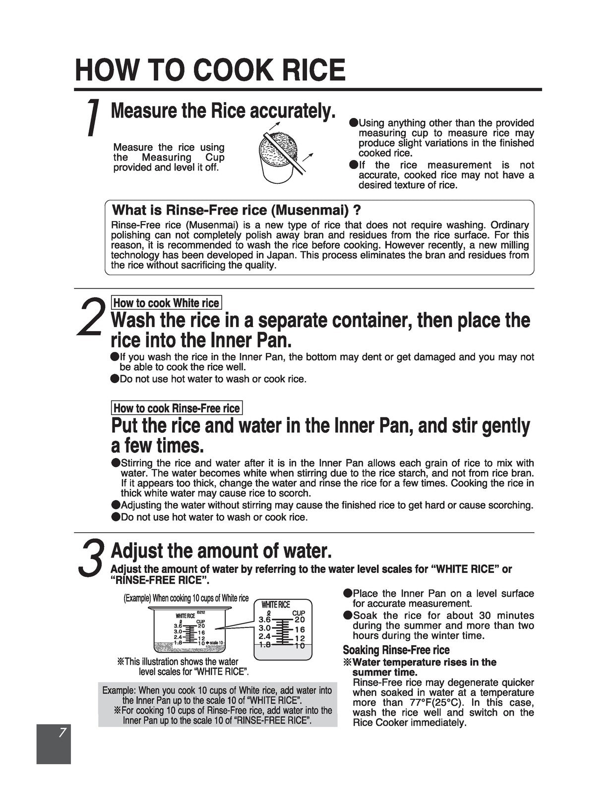 ZOJIRUSHI NYC-36 Commercial Rice Cooker  Operating Instructions Manual - BOUND