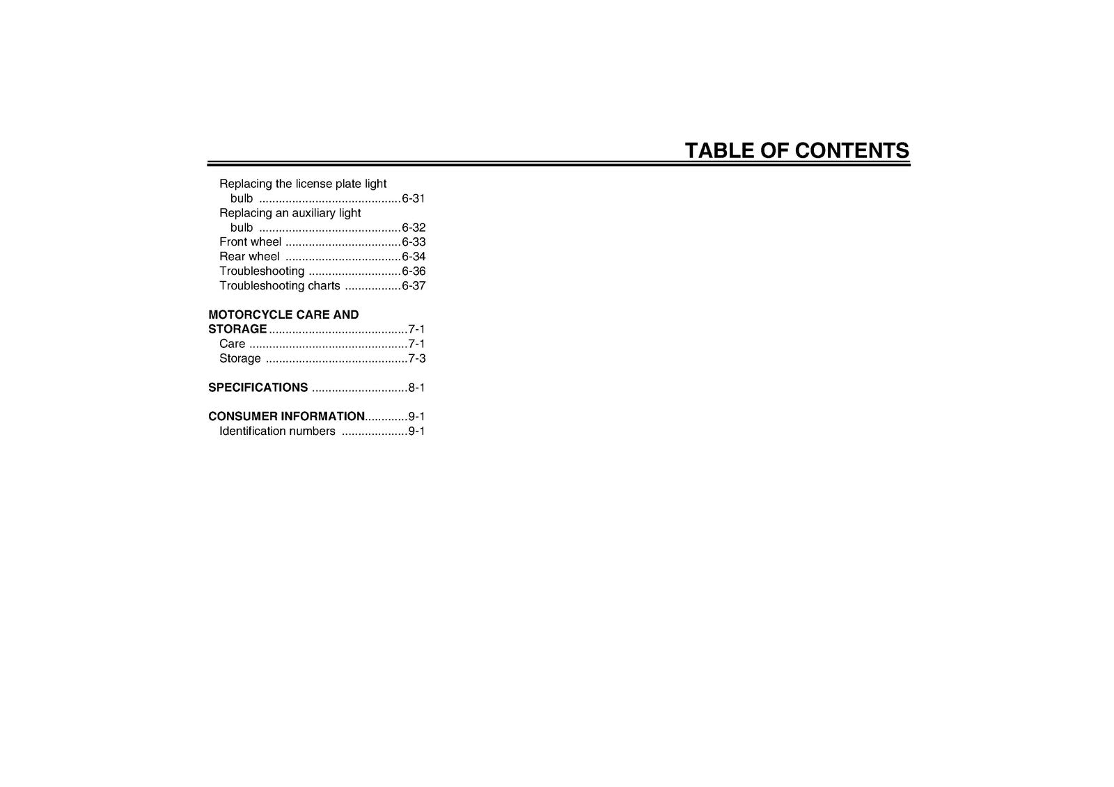 YAMAHA FZ6-S Owners Manual 2003 - STEEL WIRE BOUND - PROTECTIVE COVERS