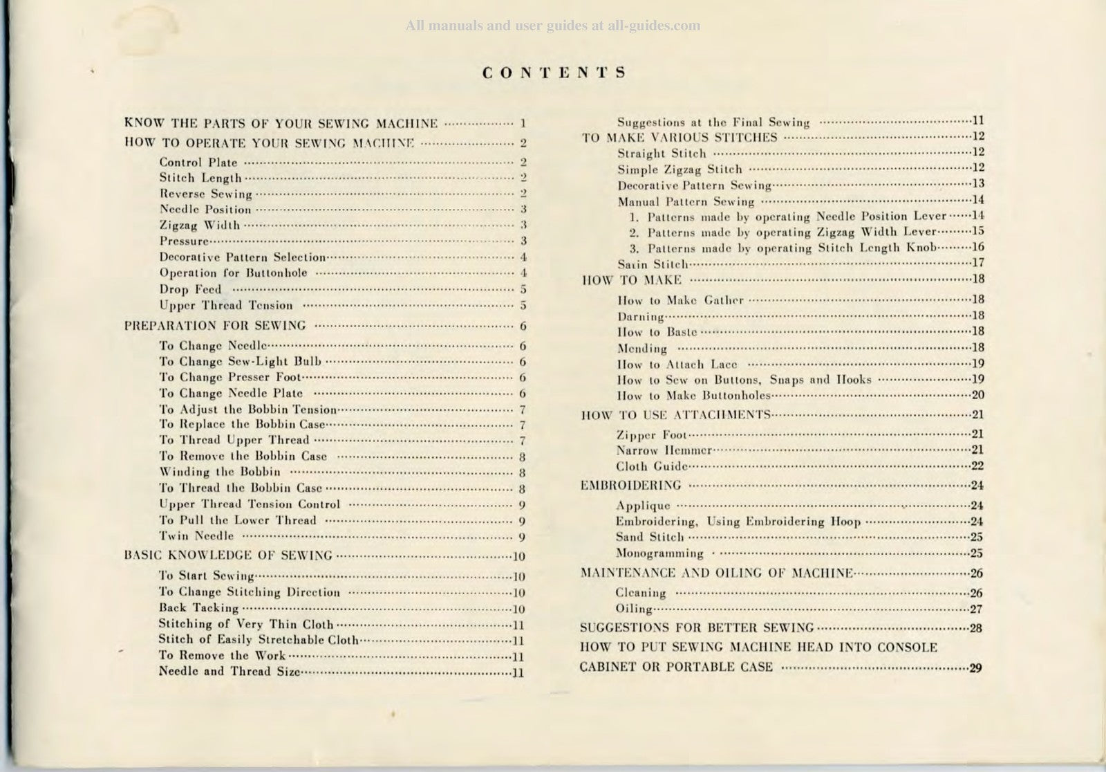 BROTHER 181 Sewing Machine Instruction Manual - STEEL WIRE BOUND - TOUGH COVERS