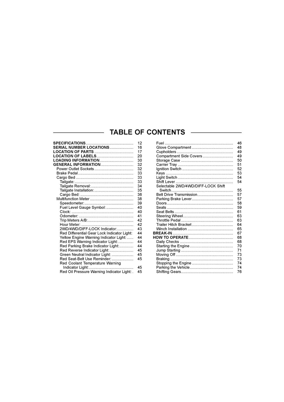KAWASAKI Teryx Camo Owners Manual 2014 - STEEL WIRE BOUND - PROTECTIVE COVERS