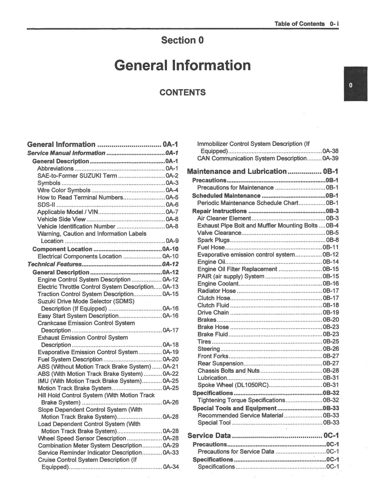 SUZUKI DL1050RC DL1050RQ V-Strom 1050 Service Manual - WIRE BOUND - TOUGH COVERS