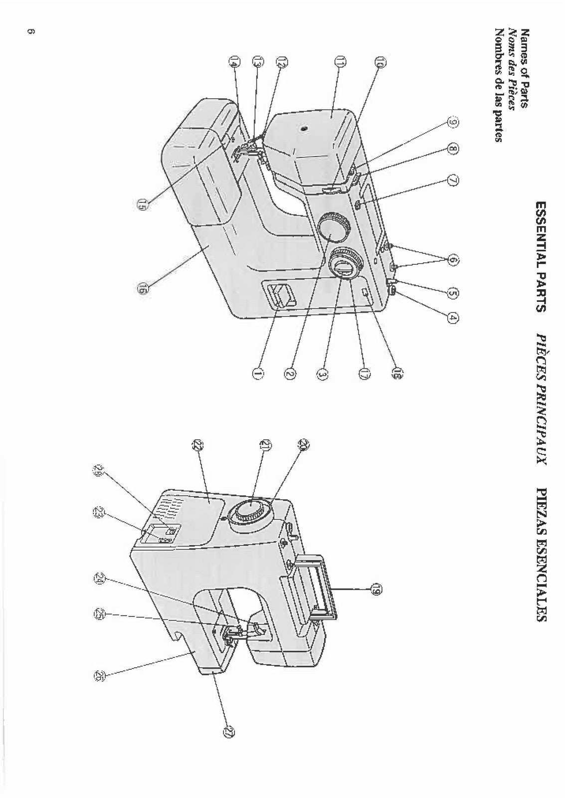 ALFA JD1822 Sewing Machine Instruction Book Manual - WIRE BOUND - TOUGH COVERS